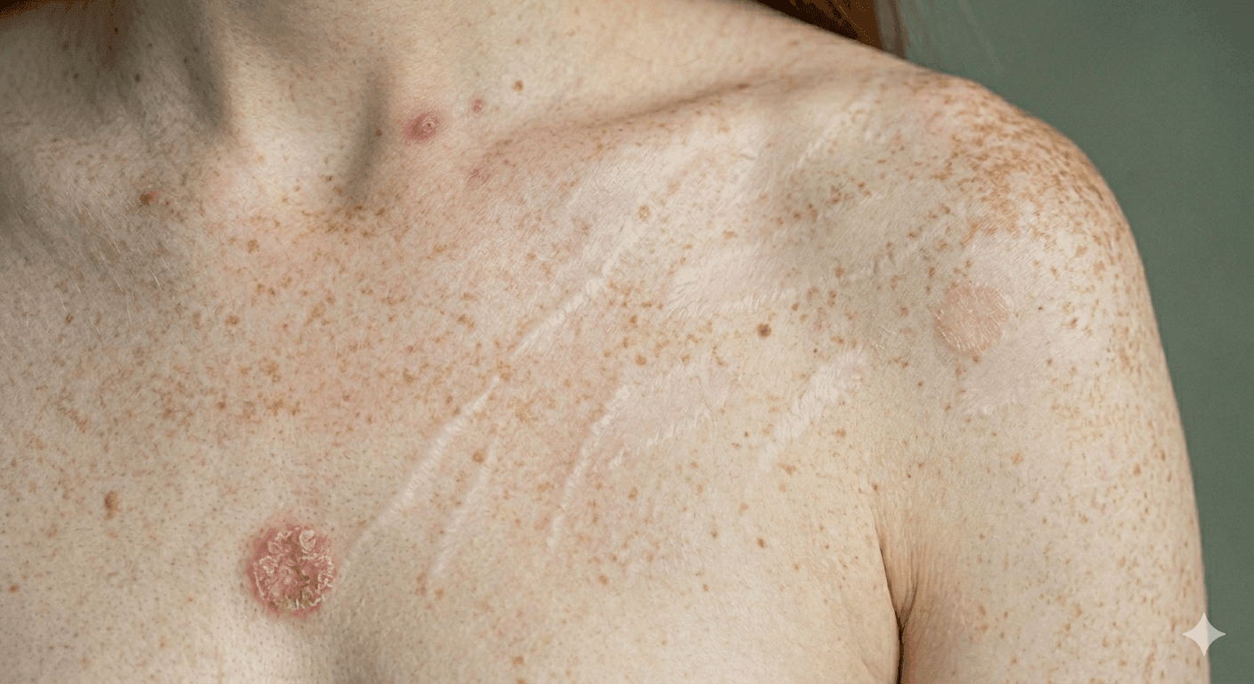 Example photo: Skin — second angle — Different lighting or area — for example, the other cheek.